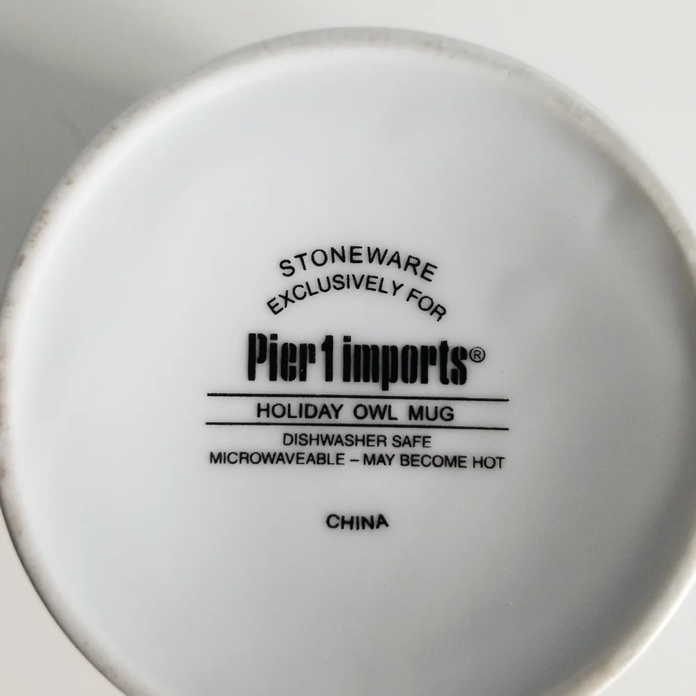 Pier 1 Imports - Owl Happy Holidays Mug
